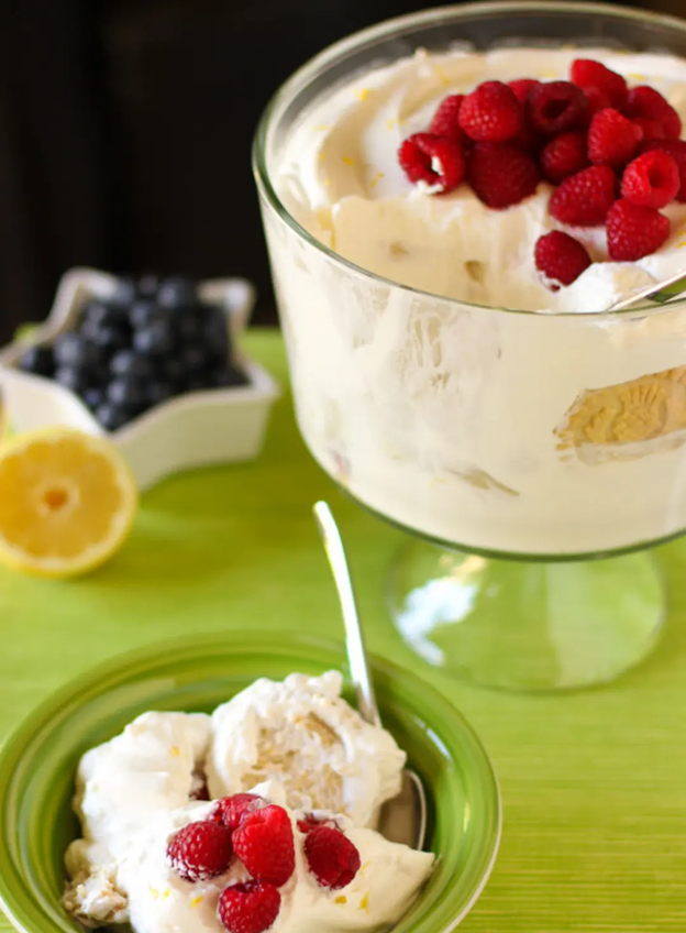 Icebox Cake with Fresh Raspberries
